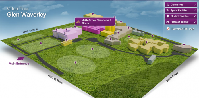 Chartwells (Wesley College Glen Waverley Middle School) School Map